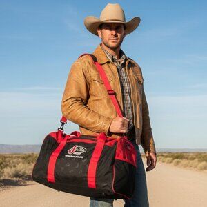 Wrangler Justin black duffle - NFR 2014 30th Anniversary